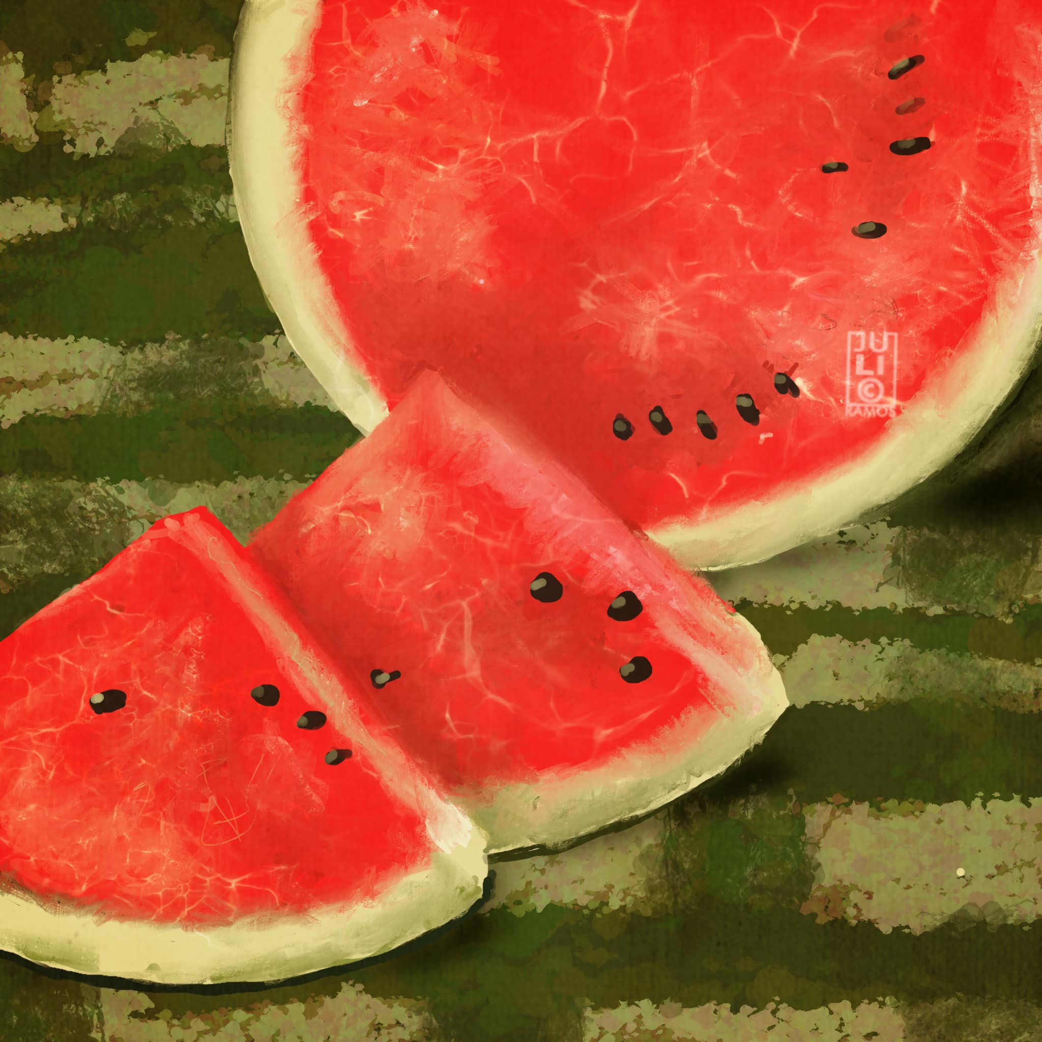33 Slice Inktober 52 2023 Watermelon